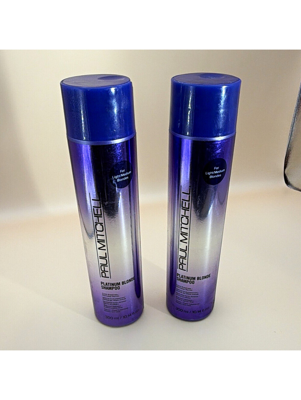 Paul Mitchell Platinum Blonde Toning Shampoo for Blonde Hair 10.14 fl oz  2 set